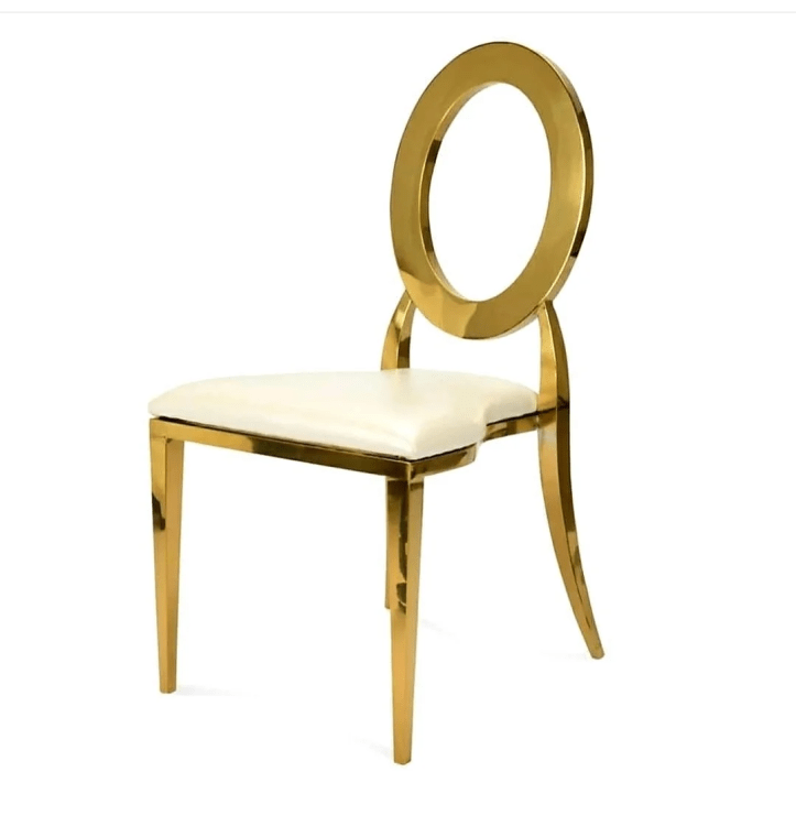 Gold oval back Chair