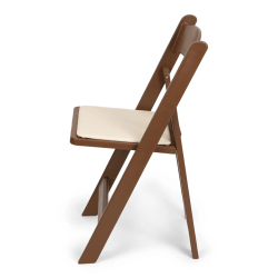 brown resin ivory pad.jpg 2 1754167604 Garden Folding chair - Wood