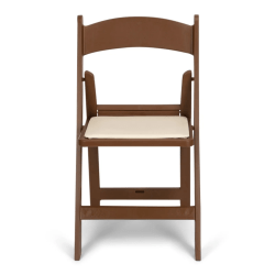 brown resin ivory pad 1754167604 Garden Folding chair - Wood