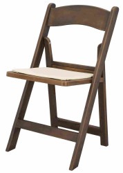 fruitwood folding resin woodgrain with ivory seat 3 1757709975 Garden Folding chair - Wood