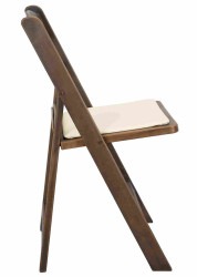fruitwood folding resin woodgrain with ivory seat 8 1757709975 Garden Folding chair - Wood