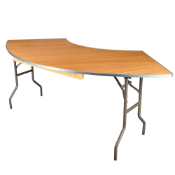 Serpentine Quarter Round Table Rental