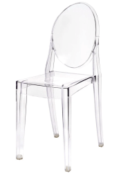clear victoria 3 scaled 1764908097 Clear Ghost Chair Rental
