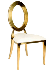 Gold O Back Chair