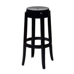 Black barstool