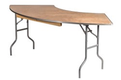 Serpentine table 8'